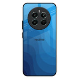 Blue Wave Abstract Realme 12 Plus 5G Glass Back Cover Online