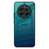 Green Triangle Pattern Realme 12 Plus 5G Glass Back Cover Online