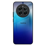 Blue Rhombus Pattern Realme 12 Plus 5G Glass Back Cover Online
