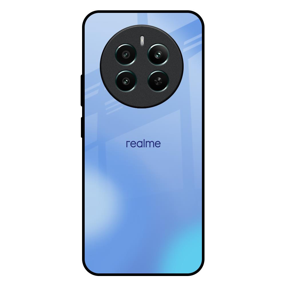 Vibrant Blue Texture Realme 12 Plus 5G Glass Back Cover Online