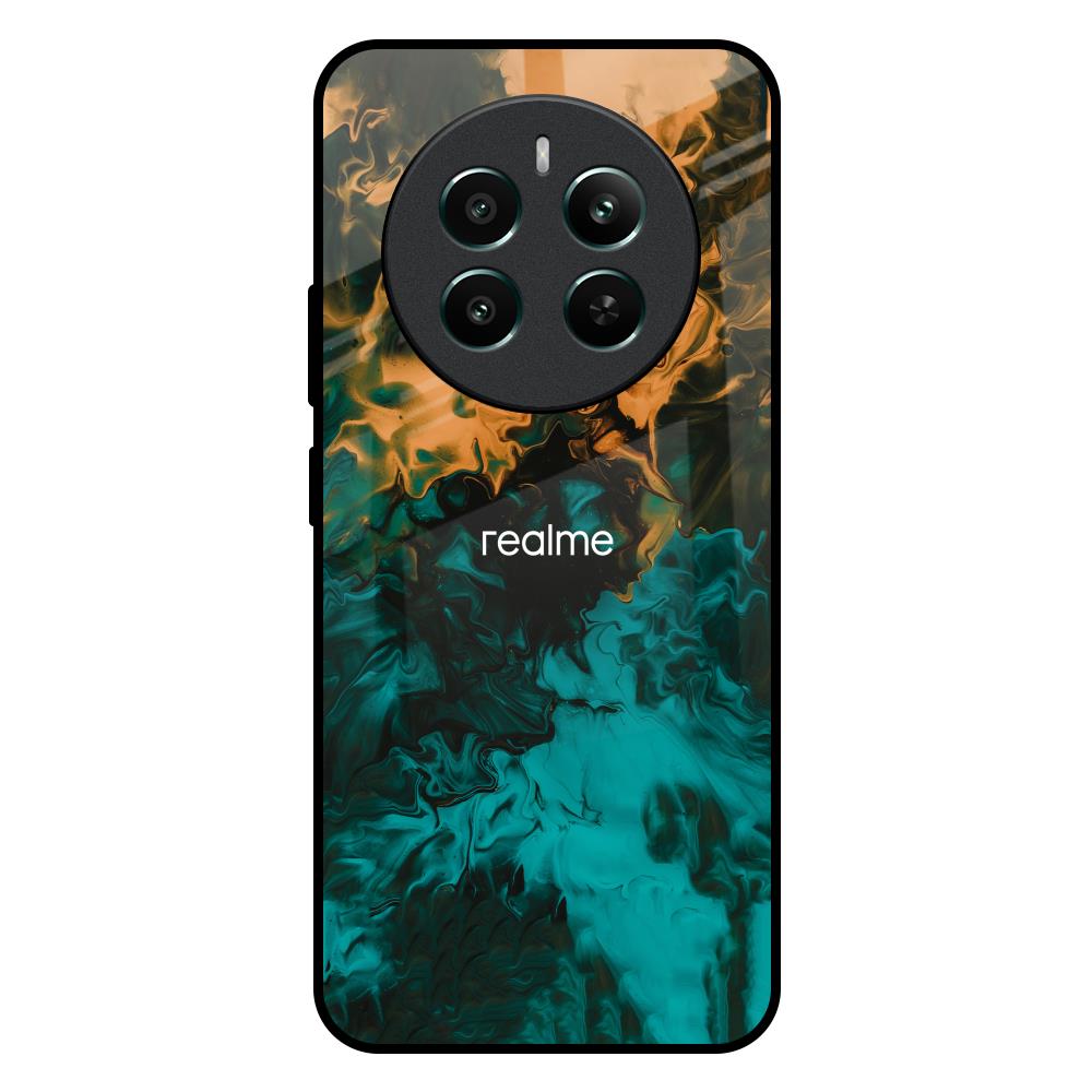 Watercolor Wave Realme 12 Plus 5G Glass Back Cover Online