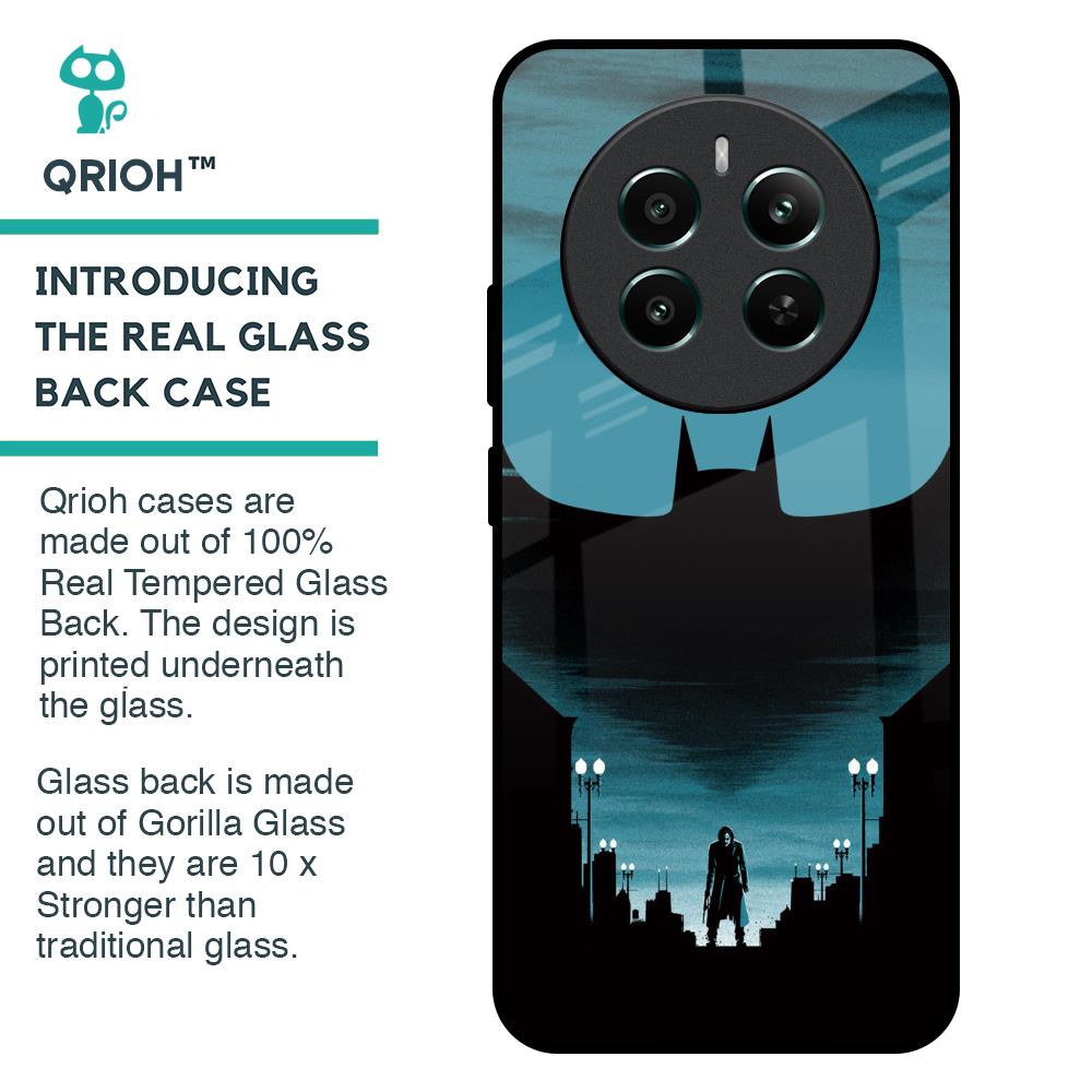 Cyan Bat Glass Case for Realme 12 Plus 5G