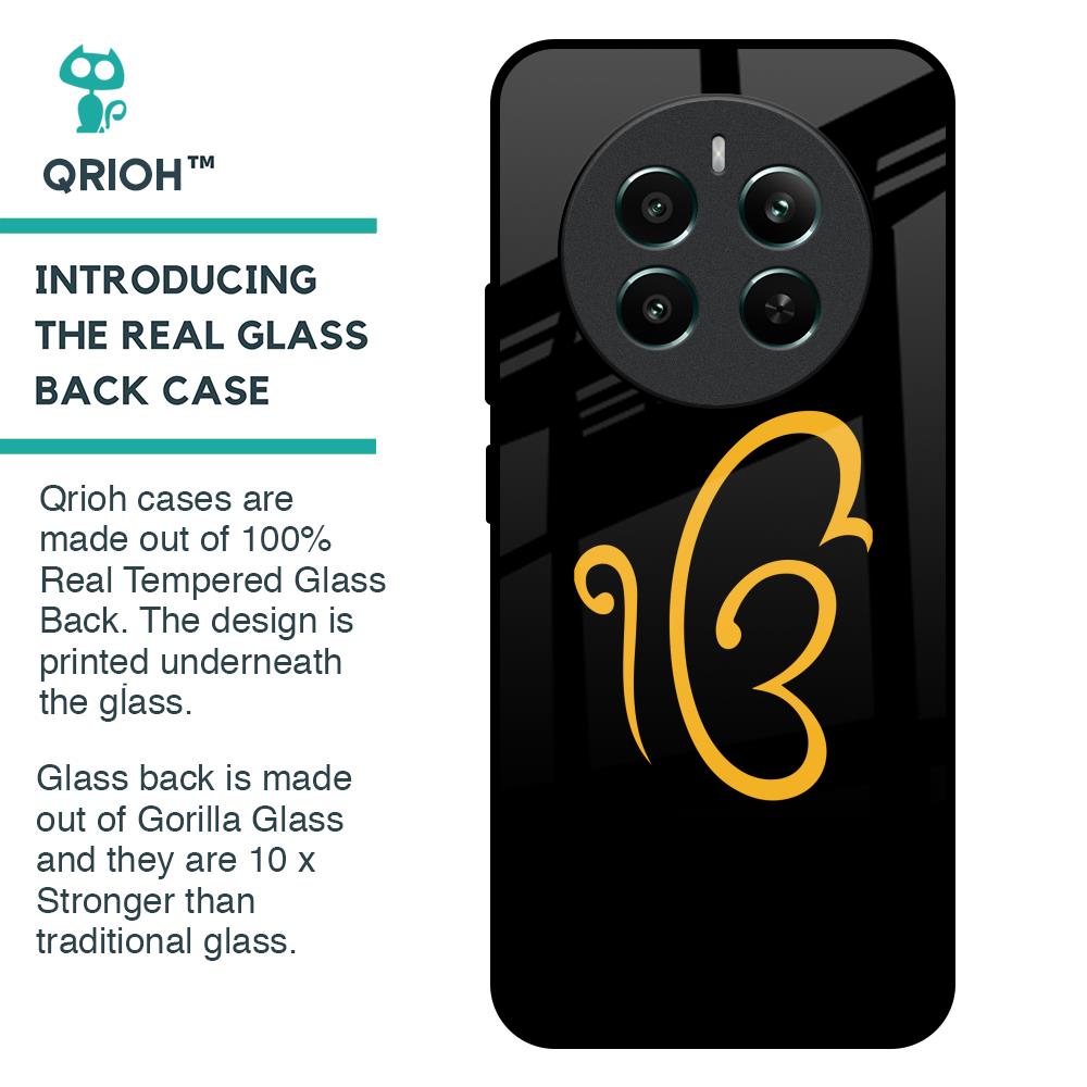 Luxury Fashion Initial Glass Case for Realme 12 Plus 5G