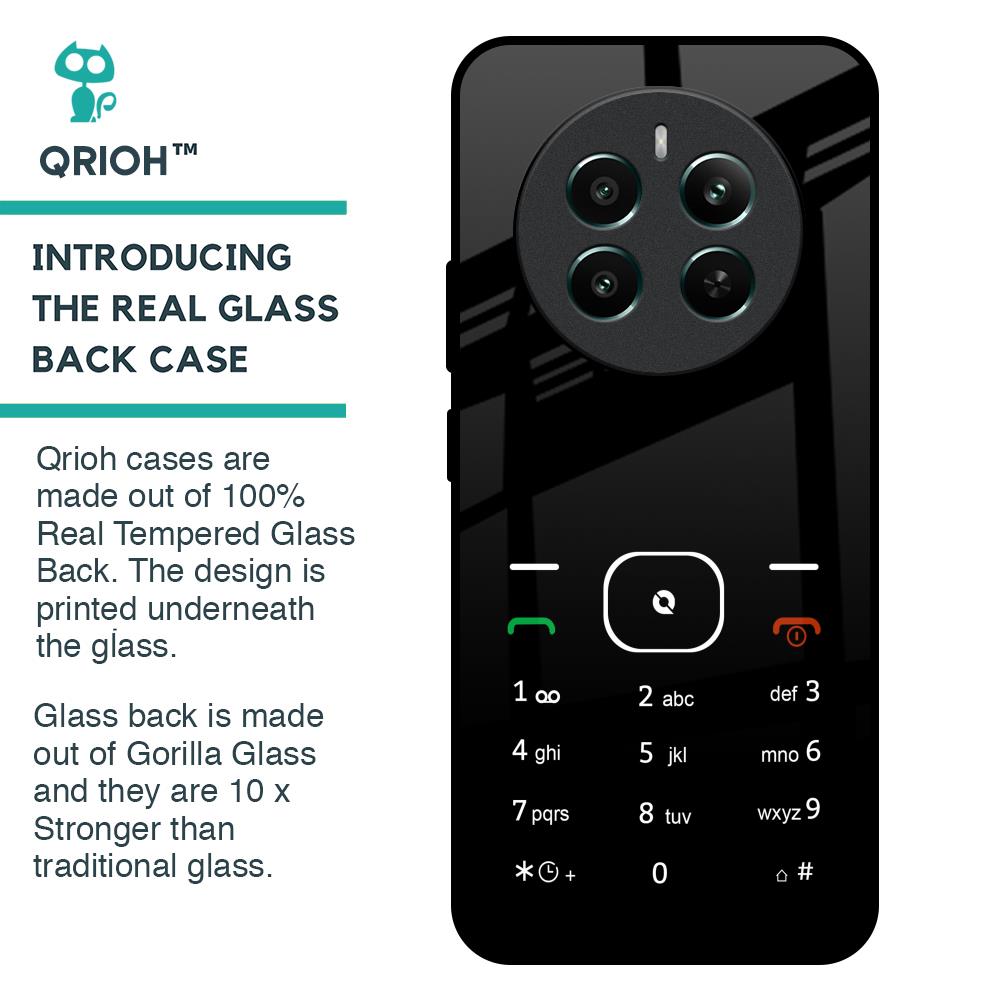 Classic Keypad Pattern Glass Case for Realme 12 Plus 5G