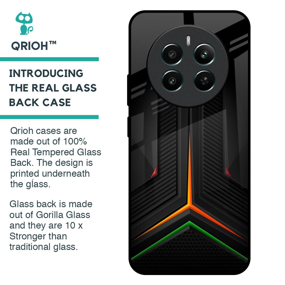 Modern Ultra Chevron Glass Case for Realme 12 Plus 5G