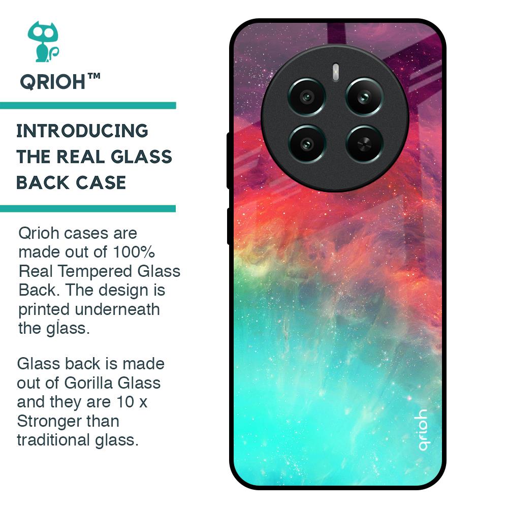 Colorful Aura Glass Case for Realme 12 Plus 5G