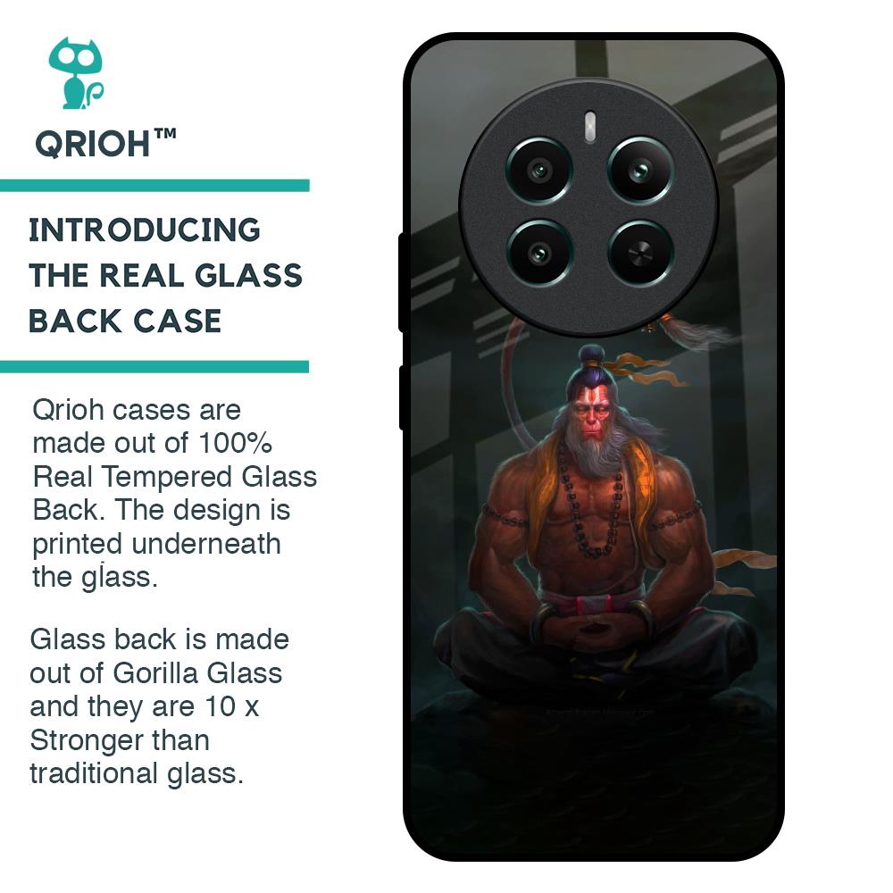 Lord Hanuman Animated Glass Case for Realme 12 Plus 5G