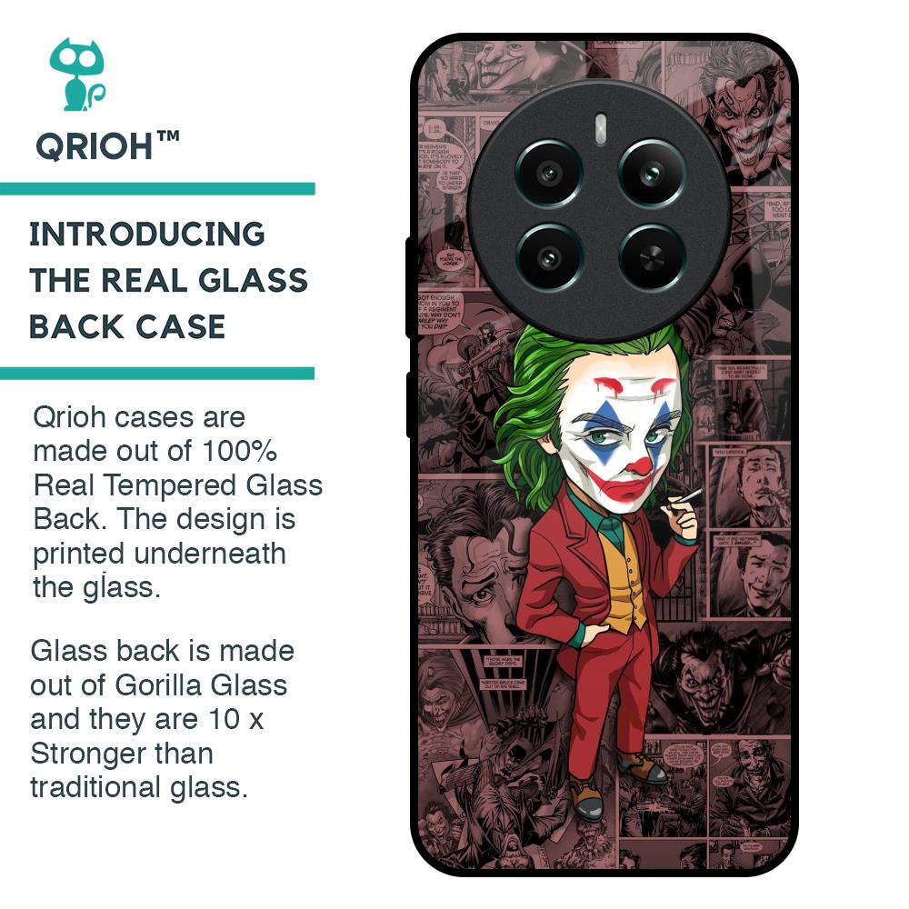 Joker Cartoon Glass Case for Realme 12 Plus 5G