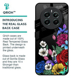 Rose Flower Bunch Art Glass Case for Realme 12 Plus 5G