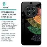 Colorful Leaves Glass Case for Realme 12 Plus 5G