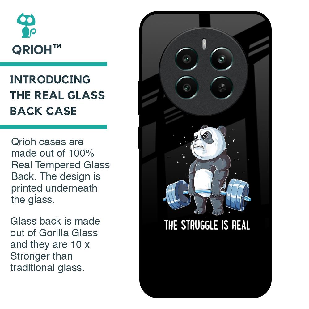 Real Struggle Glass Case for Realme 12 Plus 5G