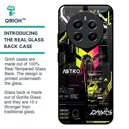 Astro Glitch Glass Case for Realme 12 Plus 5G