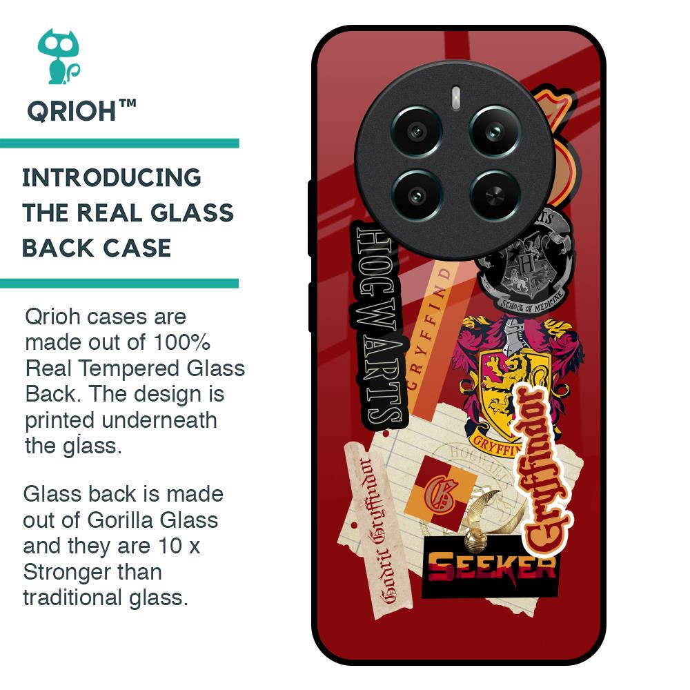Gryffindor Glass Case for Realme 12 Plus 5G