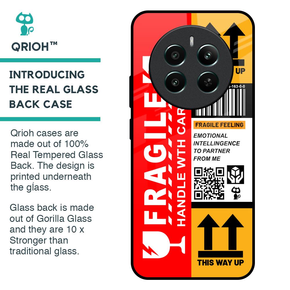 Handle With Care Glass Case for Realme 12 Plus 5G