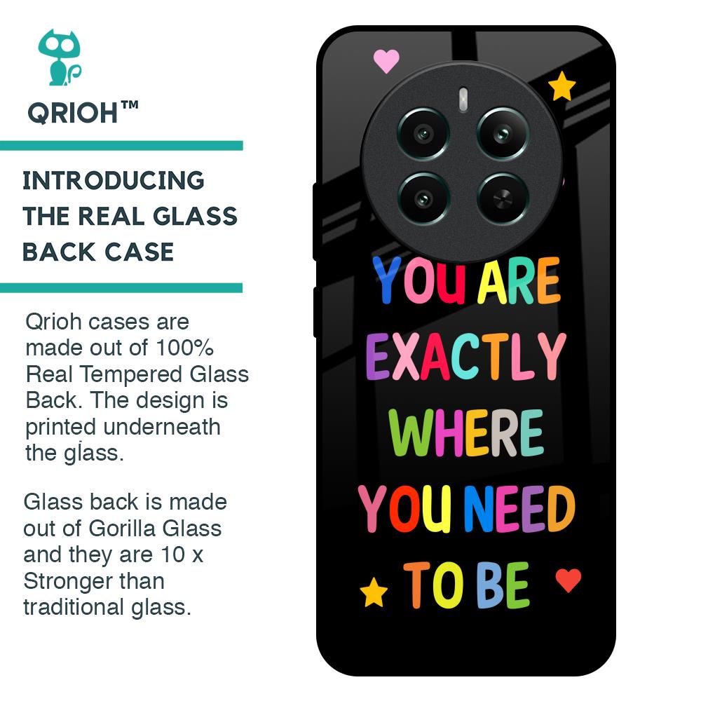 Magical Words Glass Case for Realme 12 Plus 5G