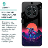 Retro Astronaut Glass Case for Realme 12 Plus 5G