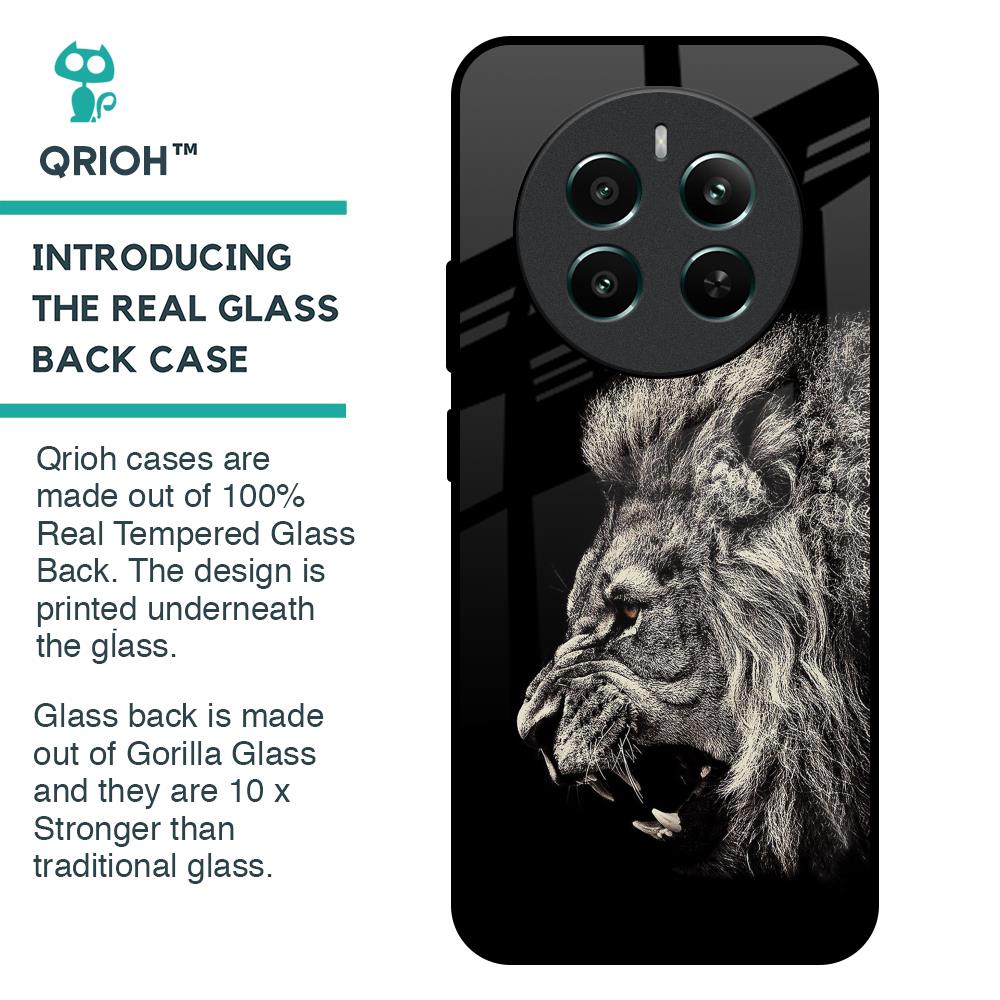 Brave Lion Glass Case for Realme 12 Plus 5G