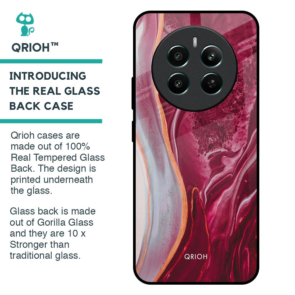 Crimson Ruby Glass Case for Realme 12 Plus 5G