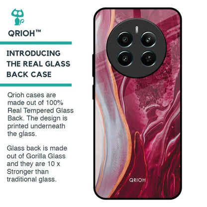 Crimson Ruby Glass Case for Realme 12 Plus 5G