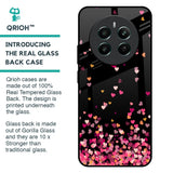 Heart Rain Fall Glass Case For Realme 12 Plus 5G