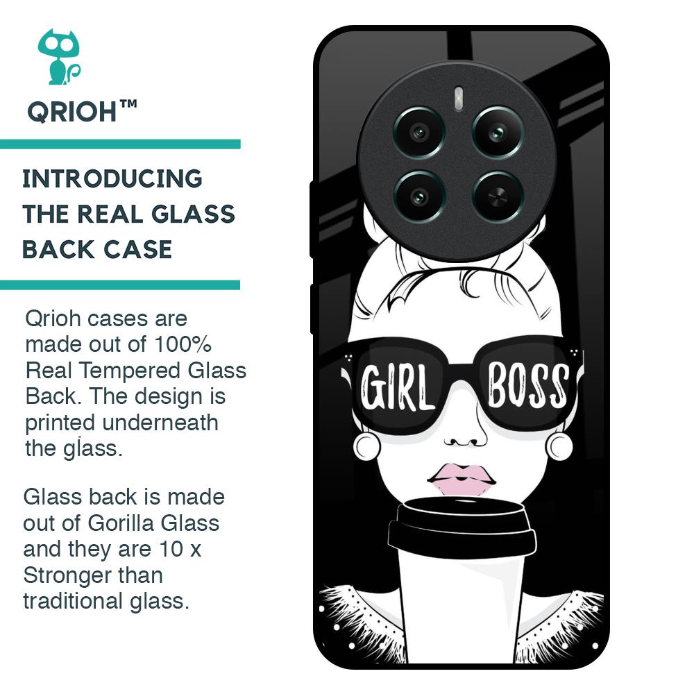 Girl Boss Glass Case For Realme 12 Plus 5G