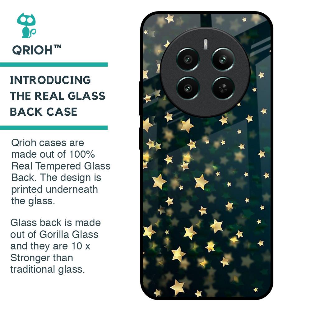Dazzling Stars Glass Case For Realme 12 Plus 5G