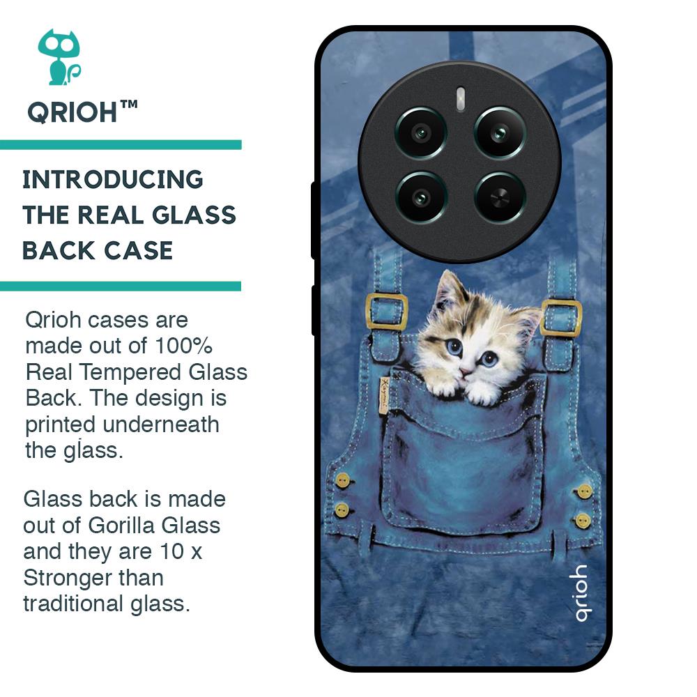 Kitty In Pocket Glass Case For Realme 12 Plus 5G