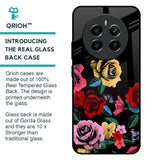 Floral Decorative Glass Case For Realme 12 Plus 5G