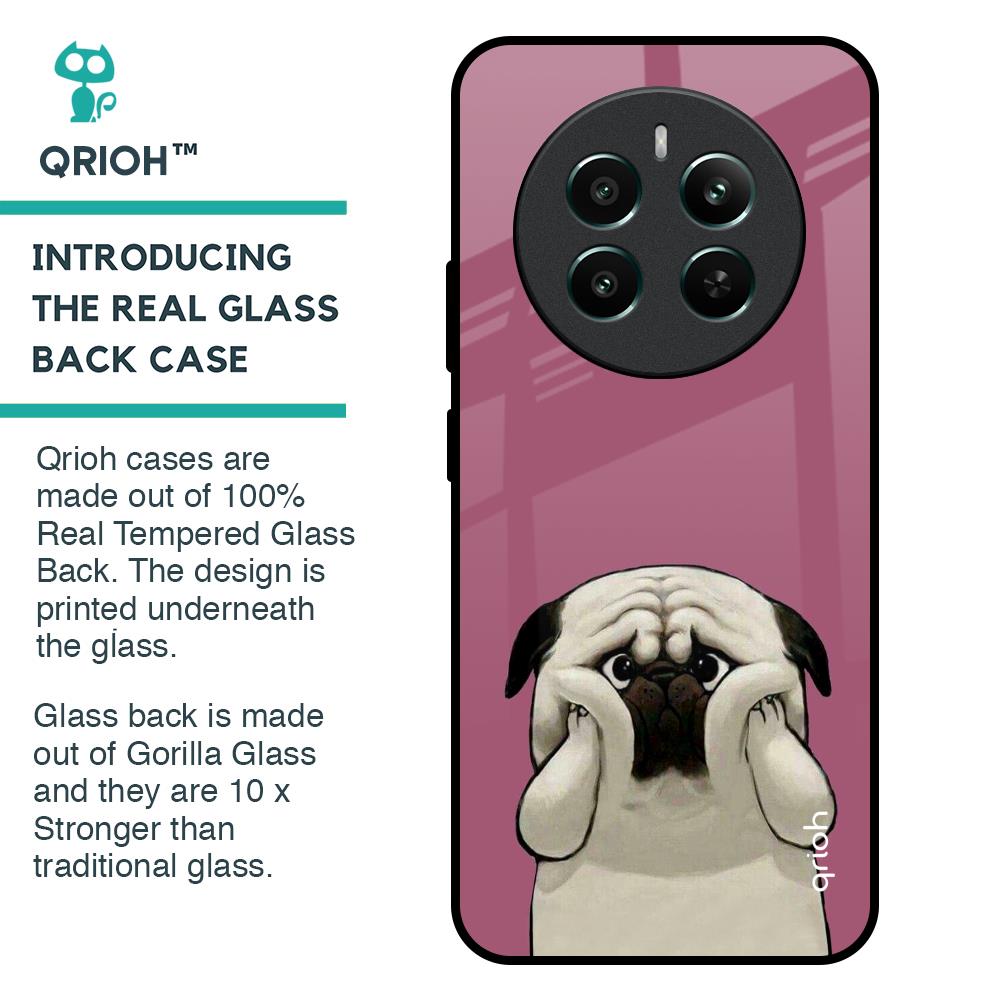 Funny Pug Face Glass Case For Realme 12 Plus 5G