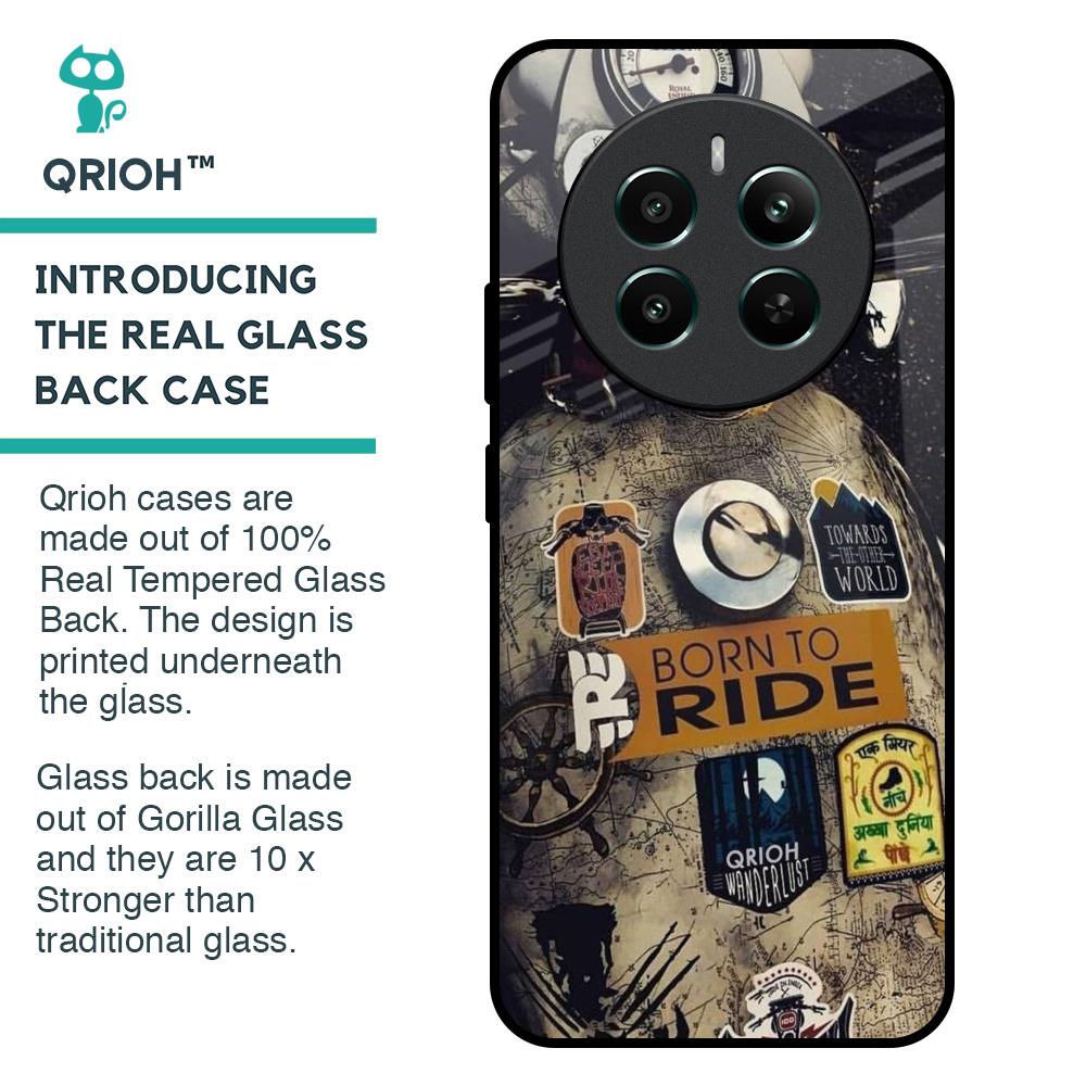 Ride Mode On Glass Case for Realme 12 Plus 5G