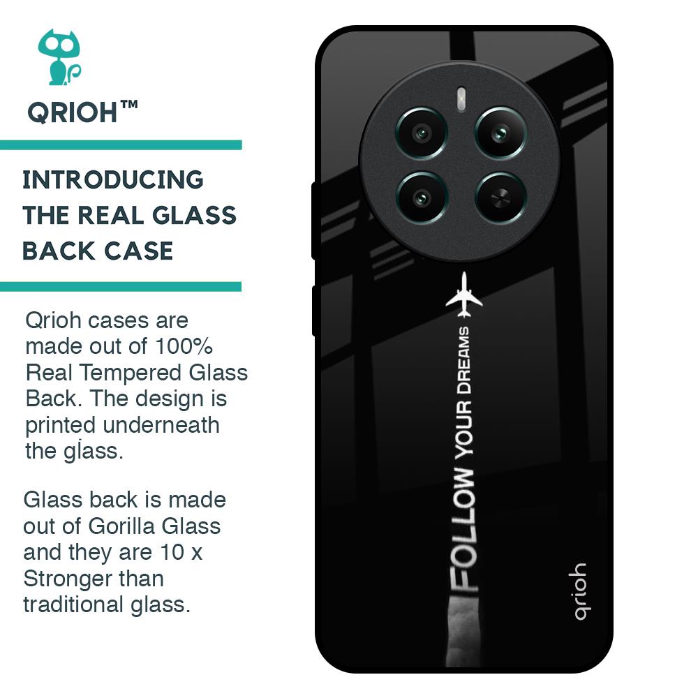 Follow Your Dreams Glass Case for Realme 12 Plus 5G