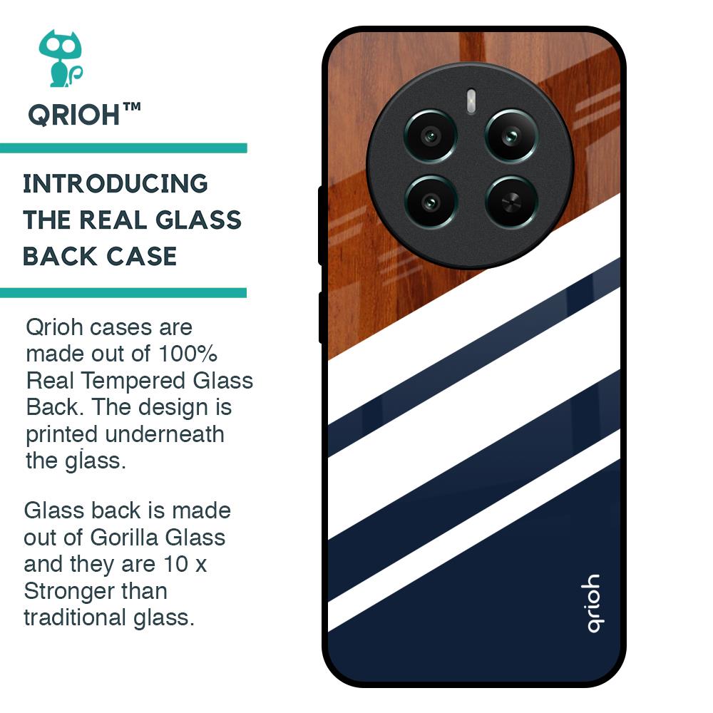 Bold Stripes Glass Case for Realme 12 Plus 5G
