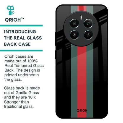 Vertical Stripes Glass Case for Realme 12 Plus 5G