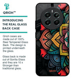 Retro Gorgeous Flower Glass Case for Realme 12 Plus 5G