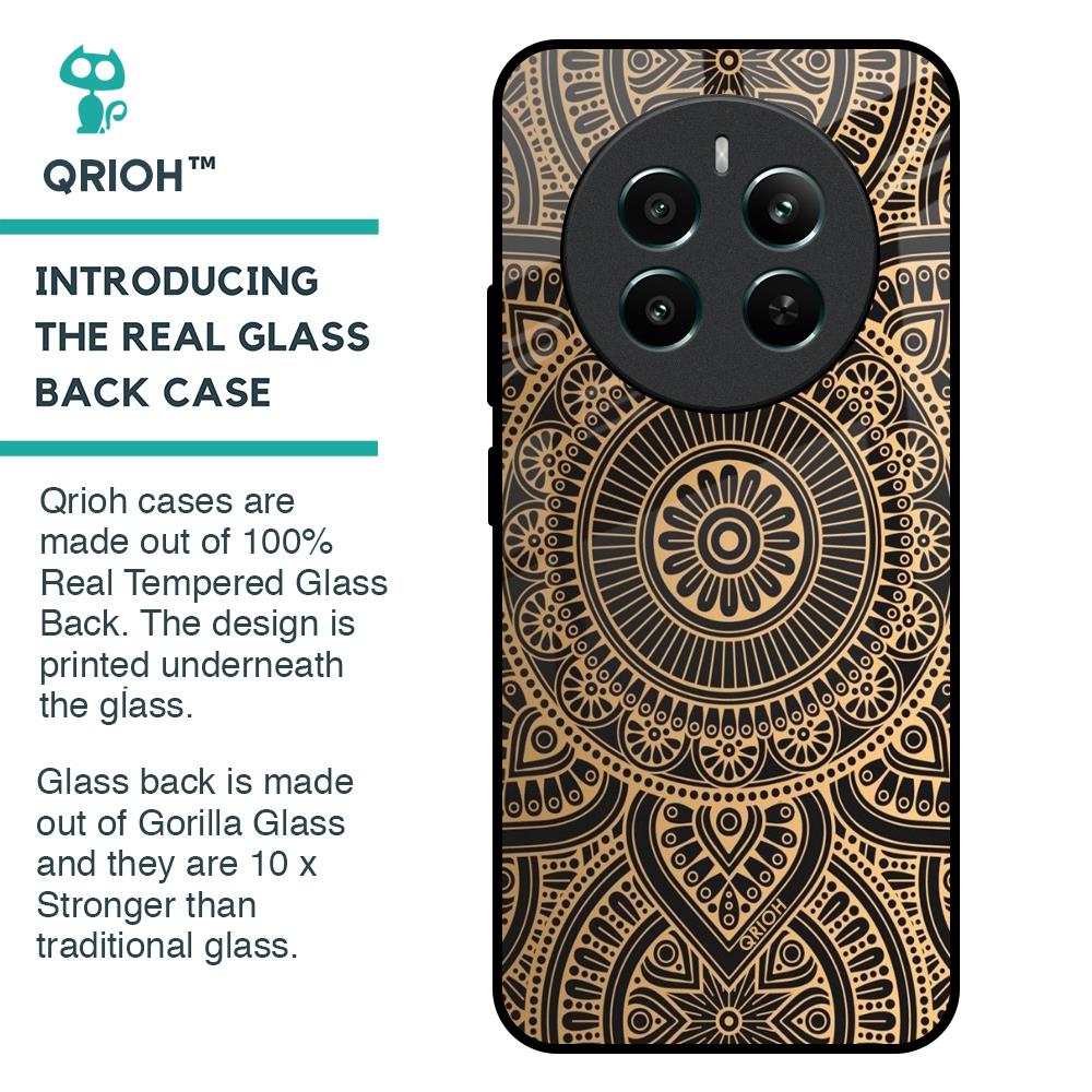 Luxury Mandala Glass Case for Realme 12 Plus 5G