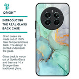 Green Marble Glass Case for Realme 12 Plus 5G