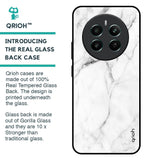 Modern White Marble Glass Case for Realme 12 Plus 5G