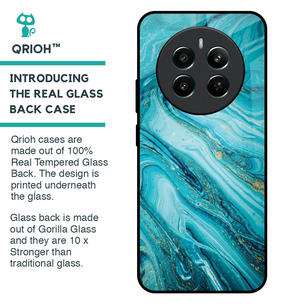 Ocean Marble Glass Case for Realme 12 Plus 5G