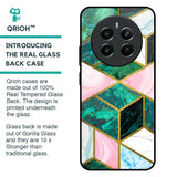 Seamless Green Marble Glass Case for Realme 12 Plus 5G