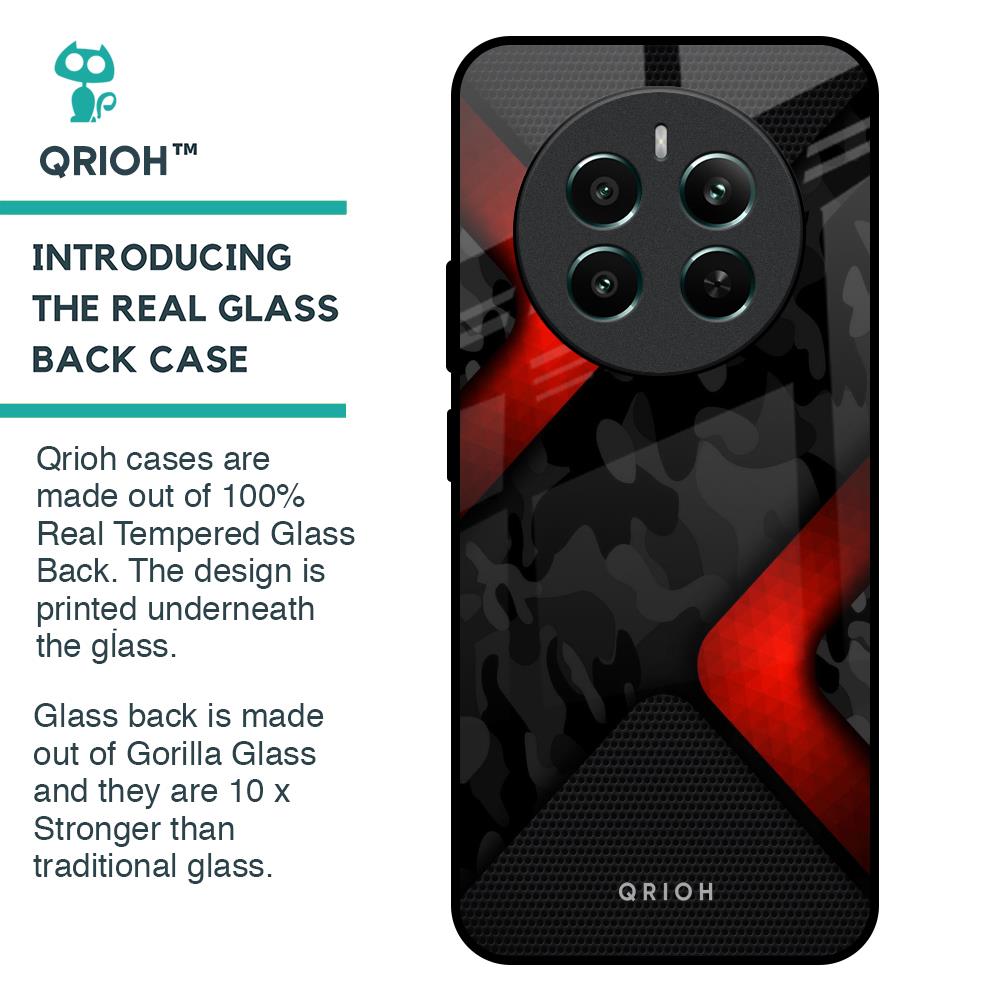 Modern Camo Abstract Glass Case for Realme 12 Plus 5G