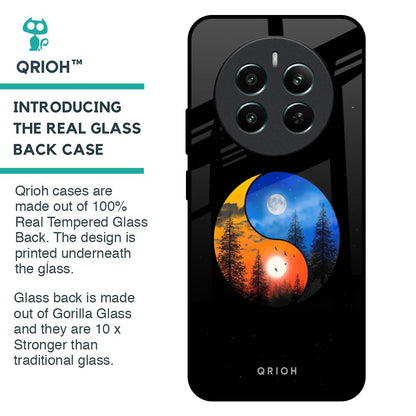 Yin Yang Balance Glass Case for Realme 12 Plus 5G