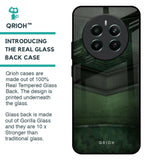 Green Leather Glass Case for Realme 12 Plus 5G