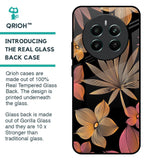 Lines Pattern Flowers Glass Case for Realme 12 Plus 5G