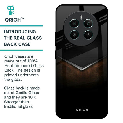 Dark Walnut Glass Case for Realme 12 Plus 5G