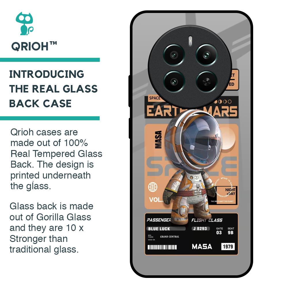 Space Ticket Glass Case for Realme 12 Plus 5G