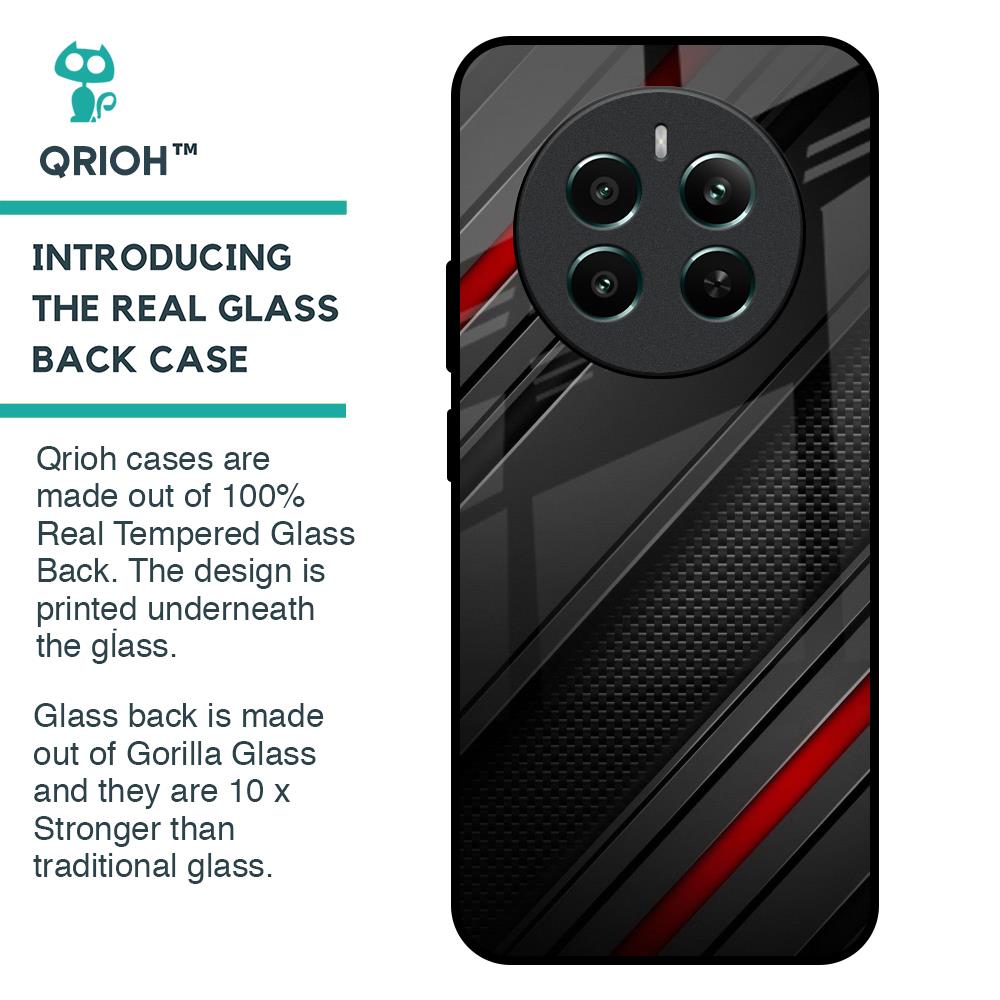 Modern Abstract Glass Case for Realme 12 Plus 5G