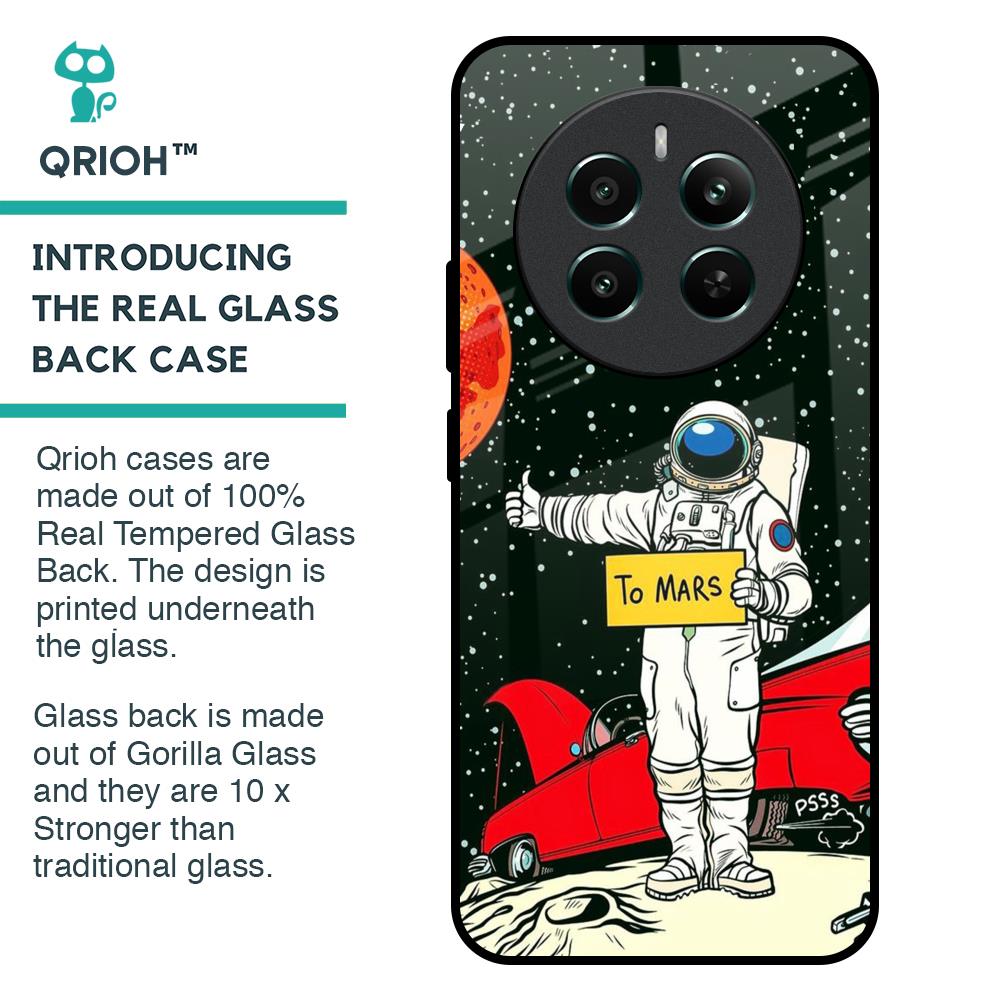Astronaut on Mars Glass Case for Realme 12 Plus 5G