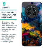 Multicolor Oil Painting Glass Case for Realme 12 Plus 5G