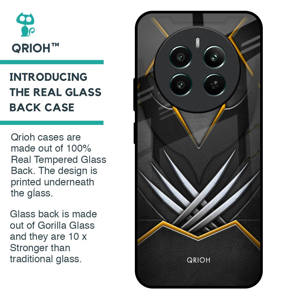 Black Warrior Glass Case for Realme 12 Plus 5G