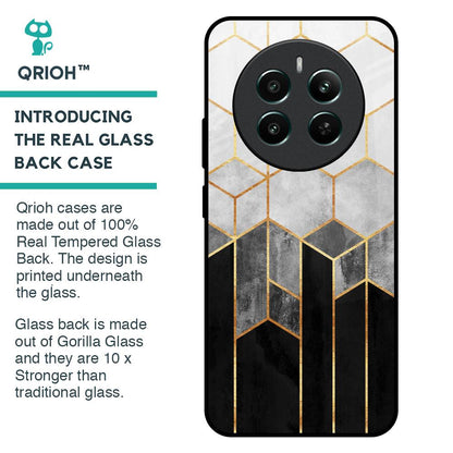 Tricolor Pattern Glass Case for Realme 12 Plus 5G